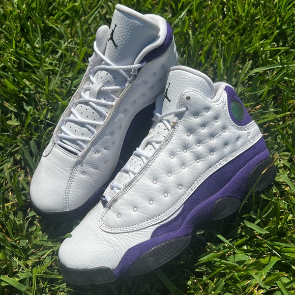 CLEAN Air Jordan 13 XII size 8.5 Womens Lakers Purple shoes - Picture 1 of 11